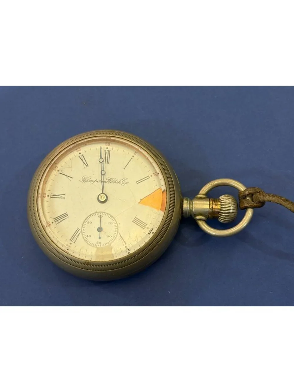 1903 Hampden 18s 15J Pocket Watch Model 4 Dueber Silverine Case for Parts Repair
